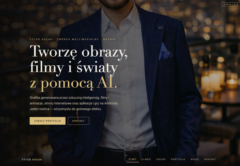 Przykładowy projekt strony — wersja kinowa