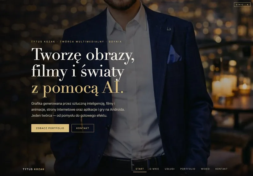 Przykładowy projekt strony — wersja kinowa