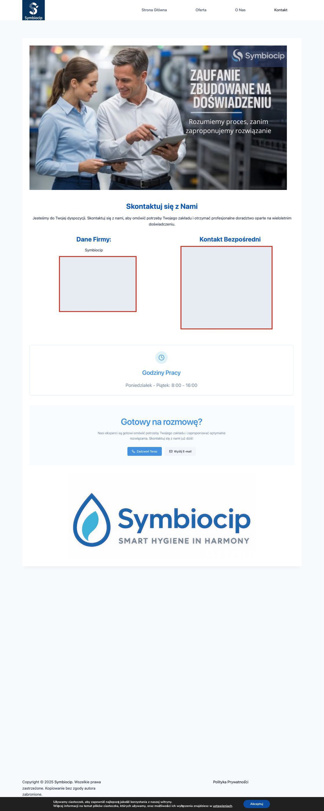 symbiocip.pl — Kontakt (dane osobowe ukryte zgodnie z RODO)