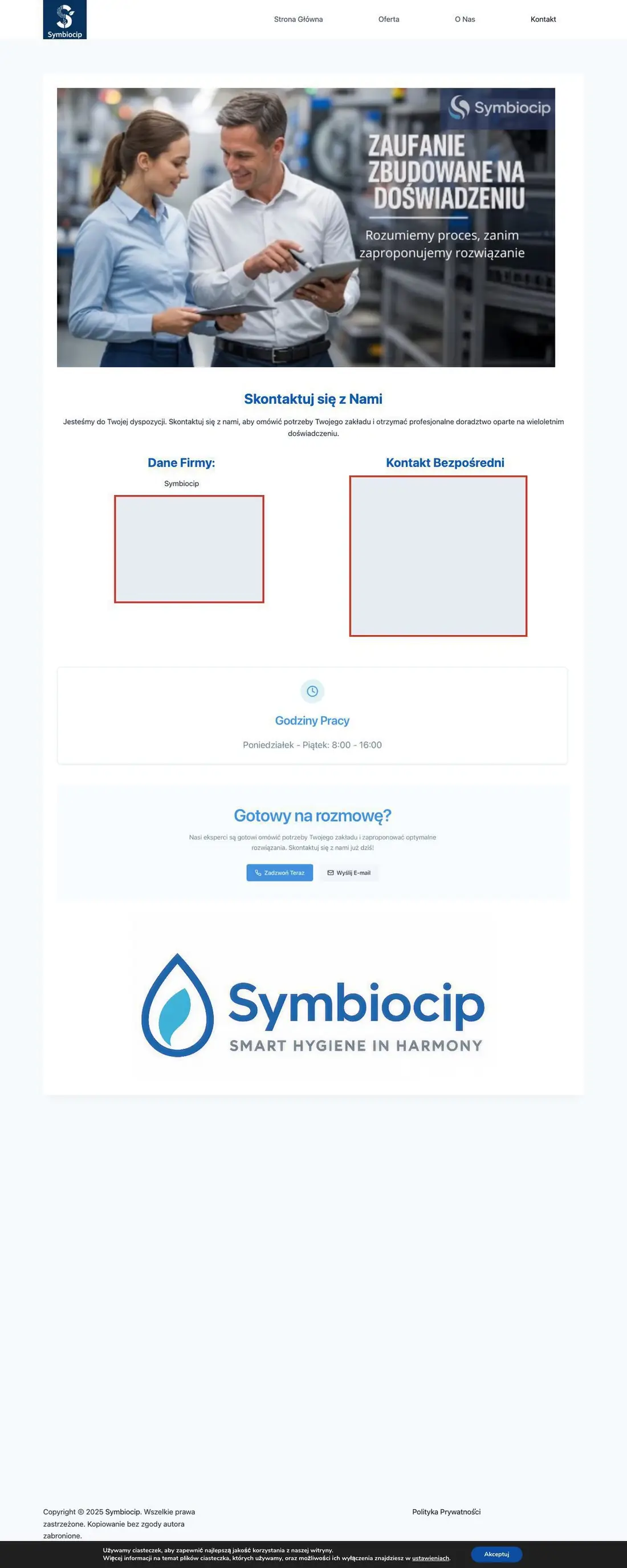 symbiocip.pl — Kontakt (dane osobowe ukryte zgodnie z RODO)